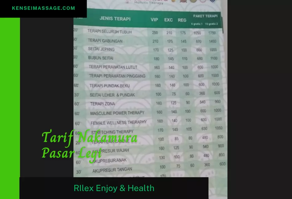 Tarif Nakamura Pasar Legi